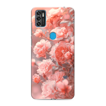 Силиконовый чехол на ZTE Blade A7s (2020) с принтом Розы цветы