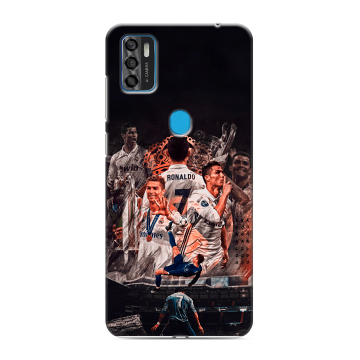 Силиконовый чехол на ZTE Blade A7s (2020) с принтом Реал Роналдо Real Ronaldo