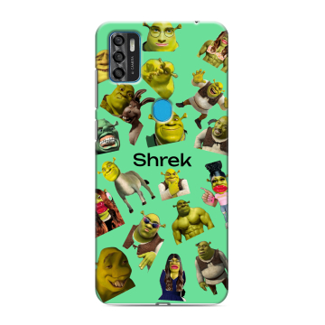 Силиконовый чехол на ZTE Blade A7s (2020) с принтом Шрек Shrek Силиконовый чехол на ZTE Blade A7s (2020) с принтом Шрек Shrek