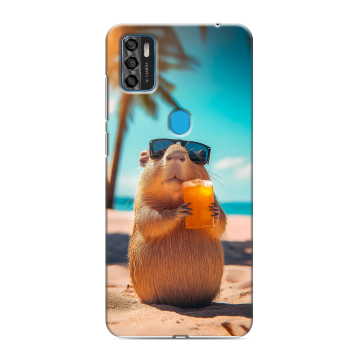 Силиконовый чехол на ZTE Blade A7s (2020) с принтом Капибара