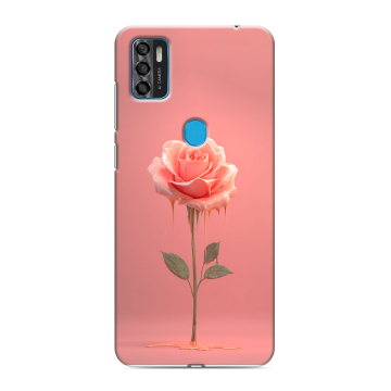 Силиконовый чехол на ZTE Blade A7s (2020) с принтом Розовая роза Силиконовый чехол на ZTE Blade A7s (2020) с принтом Розовая роза