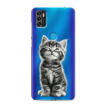 Силиконовый чехол на ZTE Blade A7s (2020) с принтом Котенок