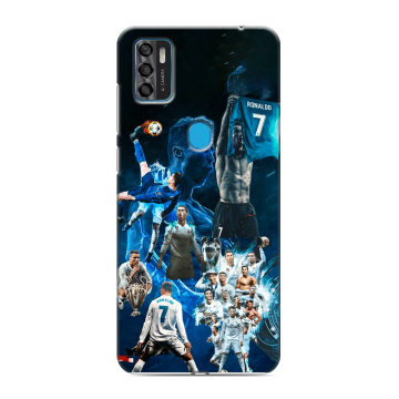 Силиконовый чехол на ZTE Blade A7s (2020) с принтом Реал Роналдо