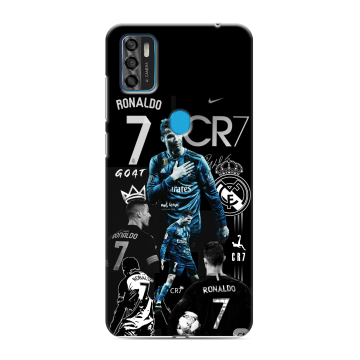 Силиконовый чехол на ZTE Blade A7s (2020) с принтом Реал Роналдо