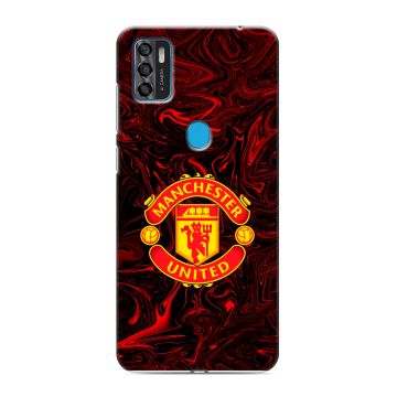 Силиконовый чехол на ZTE Blade A7s (2020) с принтом Manchester United Силиконовый чехол на ZTE Blade A7s (2020) с принтом Manchester United