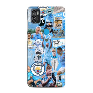 Силиконовый чехол на ZTE Blade A7s (2020) с принтом Man City Манчестер Сити Силиконовый чехол на ZTE Blade A7s (2020) с принтом Man City Манчестер Сити