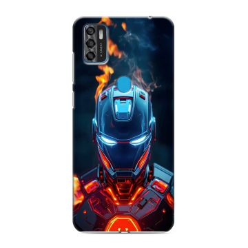 Силиконовый чехол на ZTE Blade A7s (2020) с принтом IronMan Железный человек