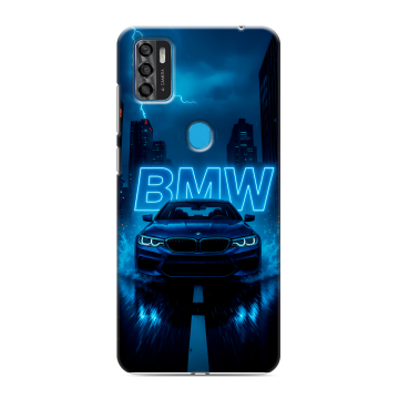 Силиконовый чехол на ZTE Blade A7s (2020) с принтом BMW БМВ