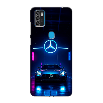 Силиконовый чехол на ZTE Blade A7s (2020) с принтом Mercedes Мерседес