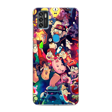 Силиконовый чехол на ZTE Blade A7s (2020) с принтом Gravity Falls Гравити Фолз