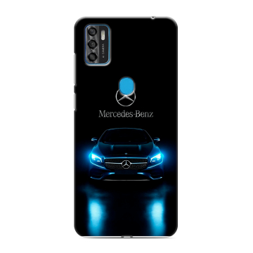 Силиконовый чехол на ZTE Blade A7s (2020) с принтом Mercedes Мерседес