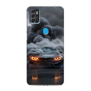 Силиконовый чехол на ZTE Blade A7s (2020) с принтом BMW БМВ