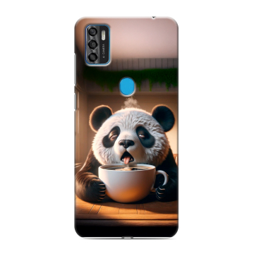 Силиконовый чехол на ZTE Blade A7s (2020) с принтом смешная панда