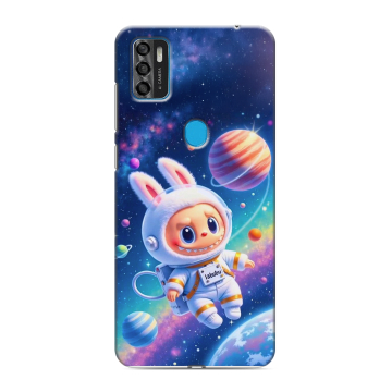 Силиконовый чехол на ZTE Blade A7s (2020) с принтом Labubu Лабубу