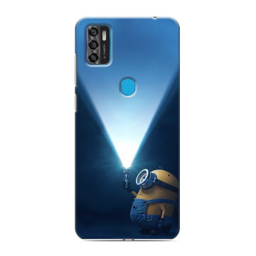 Силиконовый чехол на ZTE Blade A7s (2020) с принтом Миньоны