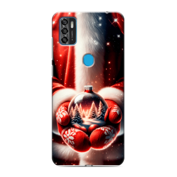 Силиконовый чехол на ZTE Blade A7s (2020) с принтом Новый год Силиконовый чехол на ZTE Blade A7s (2020) с принтом Новый год