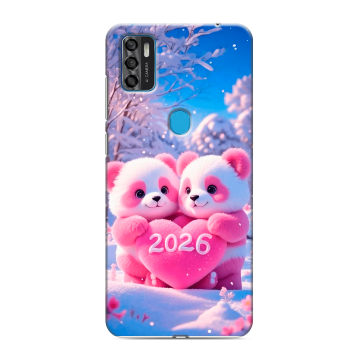 Силиконовый чехол на ZTE Blade A7s (2020) с принтом Новый год Силиконовый чехол на ZTE Blade A7s (2020) с принтом Новый год