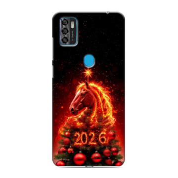 Силиконовый чехол на ZTE Blade A7s (2020) с принтом Новый год Силиконовый чехол на ZTE Blade A7s (2020) с принтом Новый год