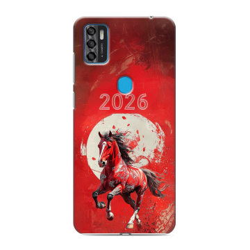 Силиконовый чехол на ZTE Blade A7s (2020) с принтом Новый год Силиконовый чехол на ZTE Blade A7s (2020) с принтом Новый год