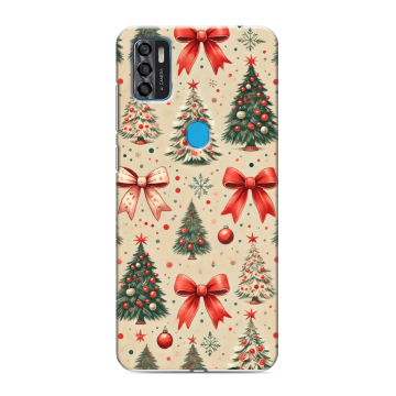 Силиконовый чехол на ZTE Blade A7s (2020) с принтом Новый год Силиконовый чехол на ZTE Blade A7s (2020) с принтом Новый год