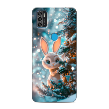 Силиконовый чехол на ZTE Blade A7s (2020) с принтом Новый год Силиконовый чехол на ZTE Blade A7s (2020) с принтом Новый год