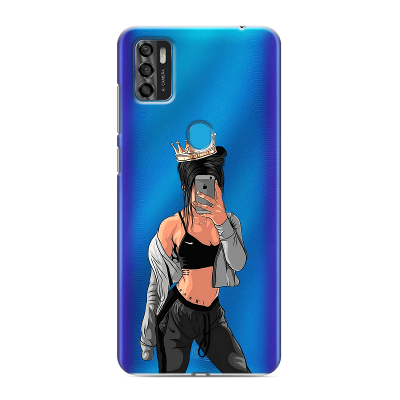 Силиконовый чехол на ZTE Blade A7s (2020) с принтом Женские принты Силиконовый чехол на ZTE Blade A7s (2020) с принтом Женские принты