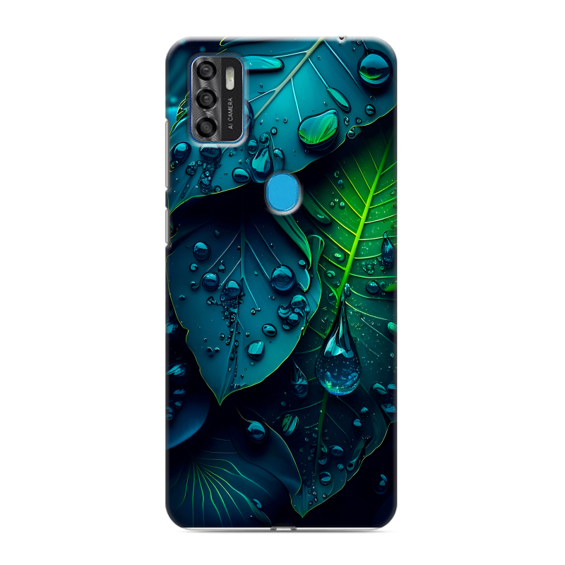 Силиконовый чехол на ZTE Blade A7s (2020) с принтом Листья Силиконовый чехол на ZTE Blade A7s (2020) с принтом Листья