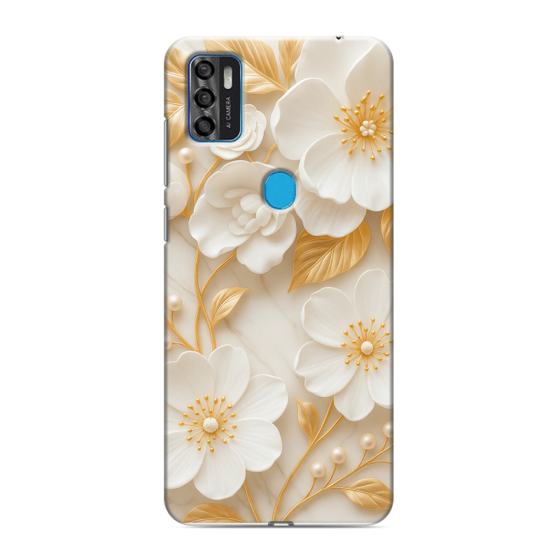 Силиконовый чехол на ZTE Blade A7s (2020) с принтом Цветы Силиконовый чехол на ZTE Blade A7s (2020) с принтом Цветы