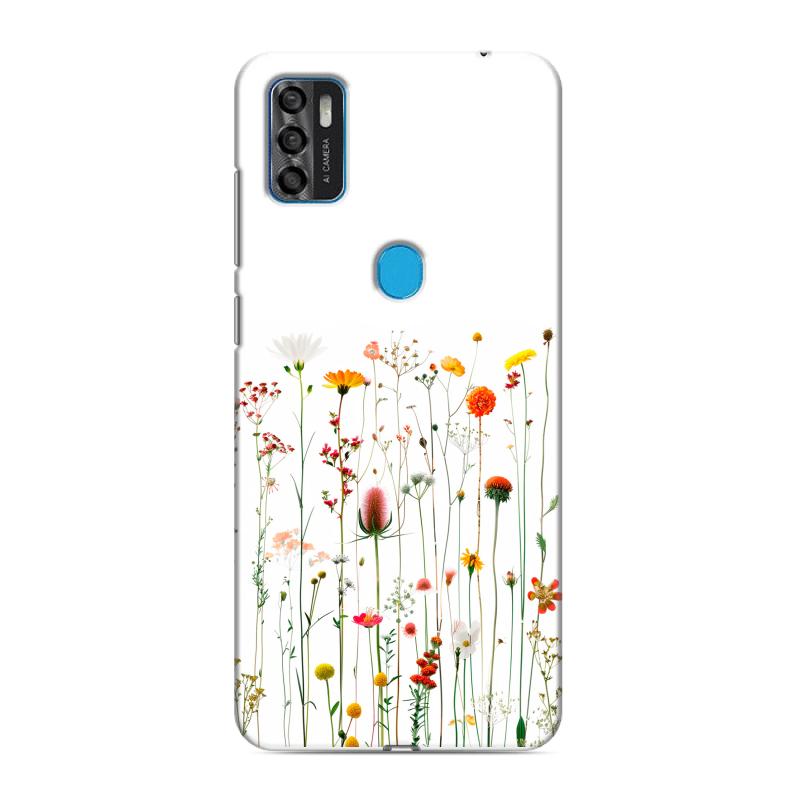 Силиконовый чехол на ZTE Blade A7s (2020) с принтом цветы Силиконовый чехол на ZTE Blade A7s (2020) с принтом цветы
