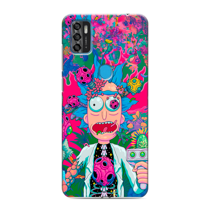 Силиконовый чехол на ZTE Blade A7s (2020) с принтом Рик и Морти Rick Morty Силиконовый чехол на ZTE Blade A7s (2020) с принтом Рик и Морти Rick Morty