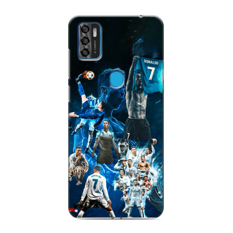 Силиконовый чехол на ZTE Blade A7s (2020) с принтом Реал Роналдо Силиконовый чехол на ZTE Blade A7s (2020) с принтом Реал Роналдо