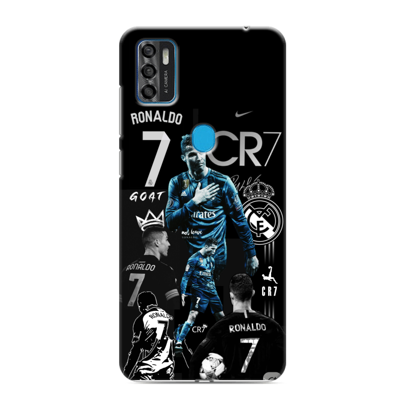 Силиконовый чехол на ZTE Blade A7s (2020) с принтом Реал Роналдо Силиконовый чехол на ZTE Blade A7s (2020) с принтом Реал Роналдо