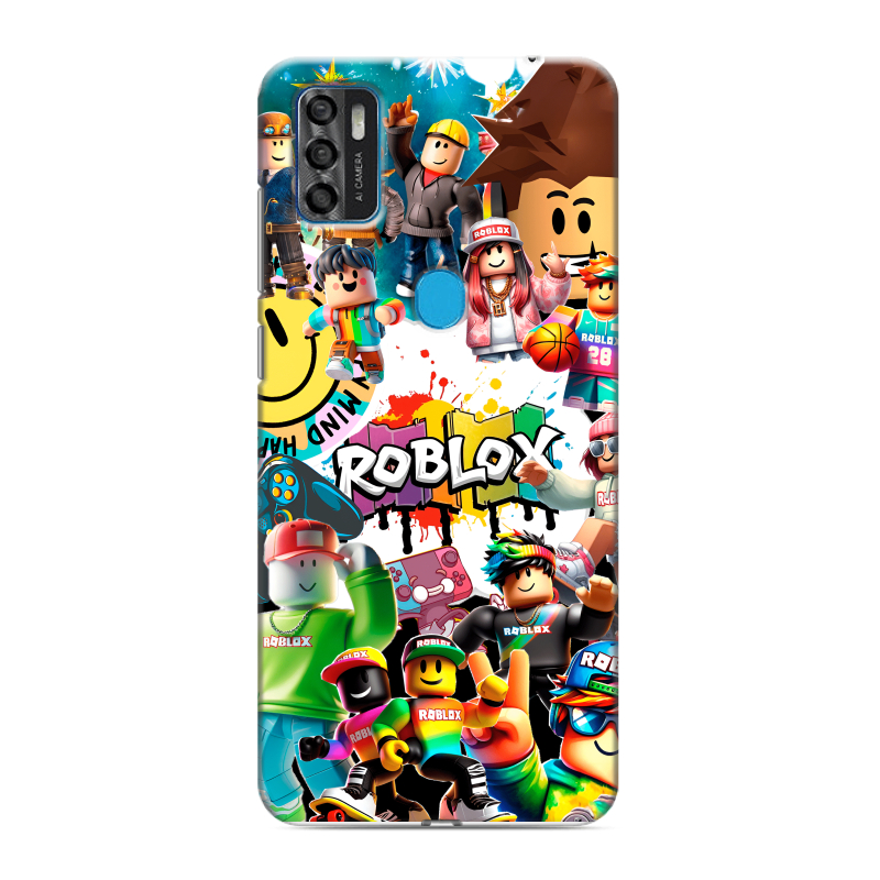 Силиконовый чехол на ZTE Blade A7s (2020) с принтом Roblox Роблокс Силиконовый чехол на ZTE Blade A7s (2020) с принтом Roblox Роблокс