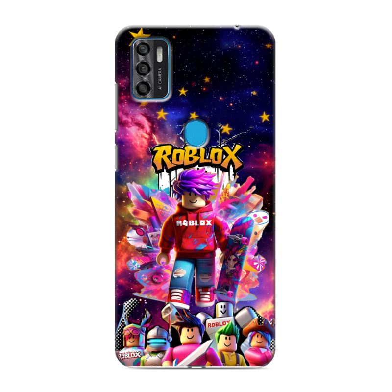 Силиконовый чехол на ZTE Blade A7s (2020) с принтом Roblox Роблокс Силиконовый чехол на ZTE Blade A7s (2020) с принтом Roblox Роблокс