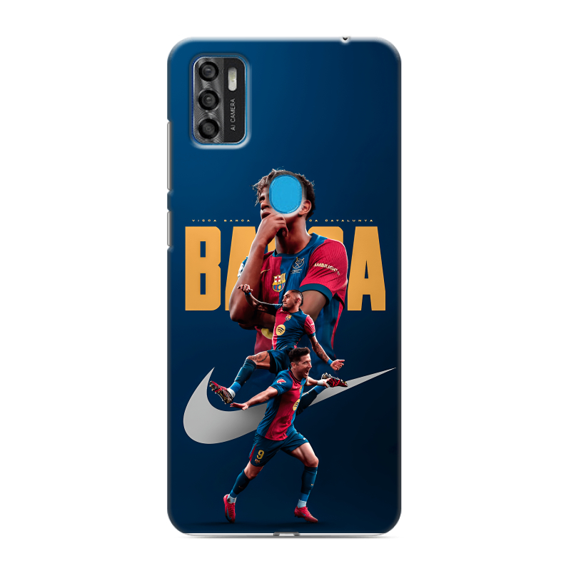 Силиконовый чехол на ZTE Blade A7s (2020) с принтом Барселона Barca Yamal Силиконовый чехол на ZTE Blade A7s (2020) с принтом Барселона Barca Yamal
