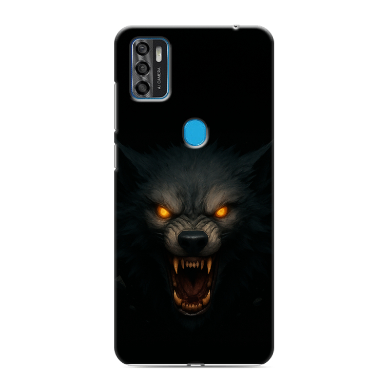 Силиконовый чехол на ZTE Blade A7s (2020) с принтом Волк Силиконовый чехол на ZTE Blade A7s (2020) с принтом Волк