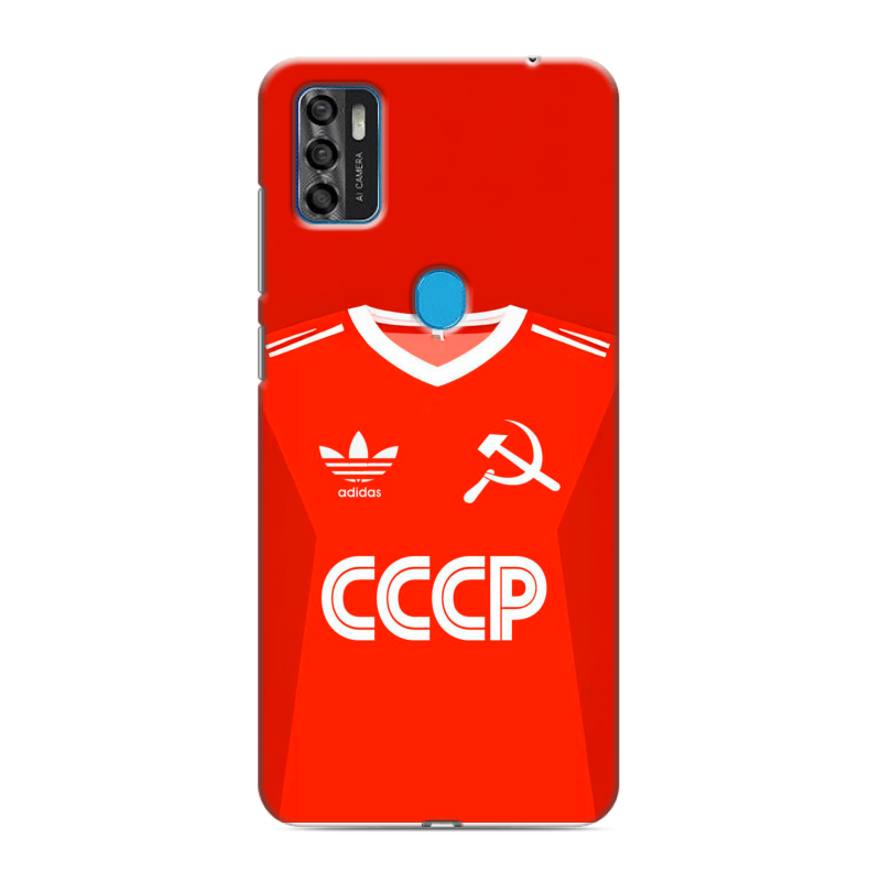 Силиконовый чехол на ZTE Blade A7s (2020) с принтом Флаг Герб СССР Силиконовый чехол на ZTE Blade A7s (2020) с принтом Флаг Герб СССР