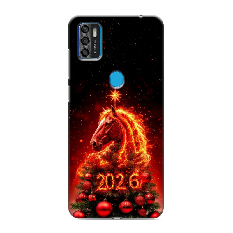 Силиконовый чехол на ZTE Blade A7s (2020) с принтом Новый год Силиконовый чехол на ZTE Blade A7s (2020) с принтом Новый год