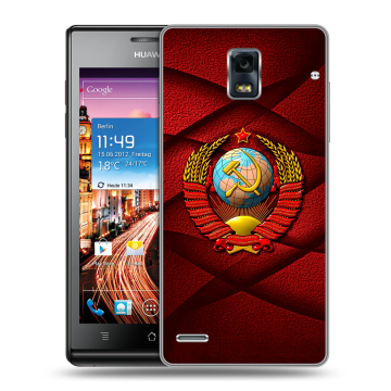 Пластиковый чехол на Huawei Ascend P1 с принтом Герб СССР Пластиковый чехол на Huawei Ascend P1 с принтом Герб СССР