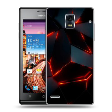 Пластиковый чехол на Huawei Ascend P1 с принтом Яркие абстракции Пластиковый чехол на Huawei Ascend P1 с принтом Яркие абстракции