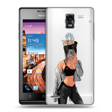 Пластиковый чехол на Huawei Ascend P1 с принтом Женские принты Пластиковый чехол на Huawei Ascend P1 с принтом Женские принты