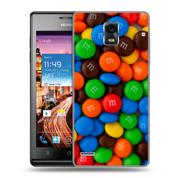 Пластиковый чехол на Huawei Ascend P1 с принтом Конфеты Пластиковый чехол на Huawei Ascend P1 с принтом Конфеты