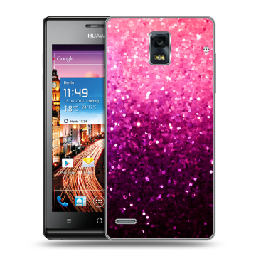 Пластиковый чехол на Huawei Ascend P1 с принтом Блестки Пластиковый чехол на Huawei Ascend P1 с принтом Блестки