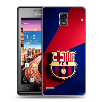 Пластиковый чехол на Huawei Ascend P1 с принтом Барселона Barcelona