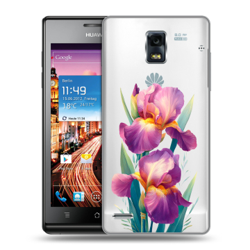 Пластиковый чехол на Huawei Ascend P1 с принтом Цветы орхидеи Пластиковый чехол на Huawei Ascend P1 с принтом Цветы орхидеи