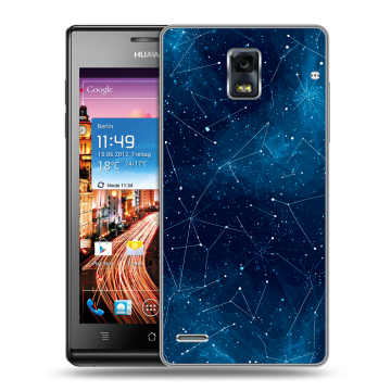 Пластиковый чехол на Huawei Ascend P1 с принтом Космос звезды Пластиковый чехол на Huawei Ascend P1 с принтом Космос звезды