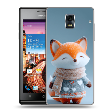 Пластиковый чехол на Huawei Ascend P1 с принтом Лиса Пластиковый чехол на Huawei Ascend P1 с принтом Лиса