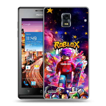 Пластиковый чехол на Huawei Ascend P1 с принтом Roblox Роблокс Пластиковый чехол на Huawei Ascend P1 с принтом Roblox Роблокс