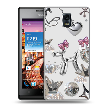 Пластиковый чехол на Huawei Ascend P1 с принтом Y2K