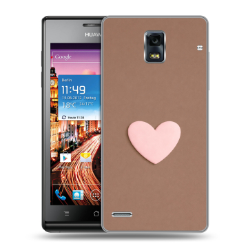 Пластиковый чехол на Huawei Ascend P1 с принтом женский